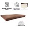 Pet Adobe Waterproof Memory Foam Pet Bed for Indoor/Outdoor Water Resistant/Washable Cover 44 in x 35 in Brown 530329VQK - alternate 2